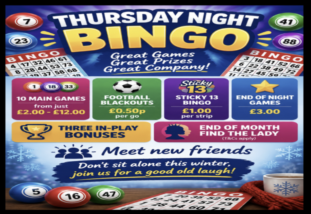 Thursday night bingo 