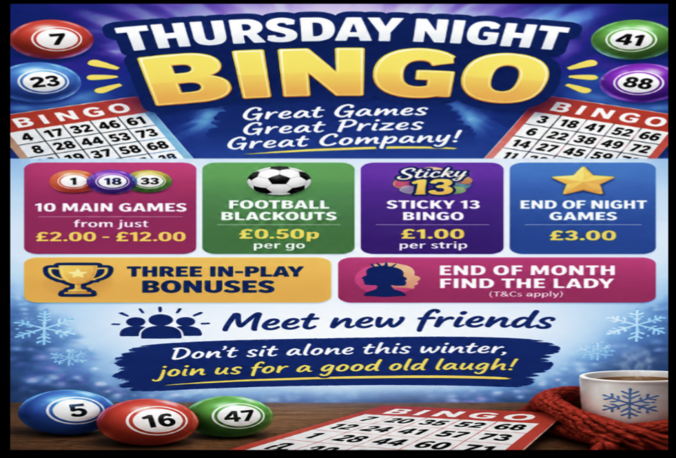 Thursday night bingo 