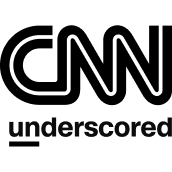 Black image with the word 'underscored' in lowercase letters at the bottom