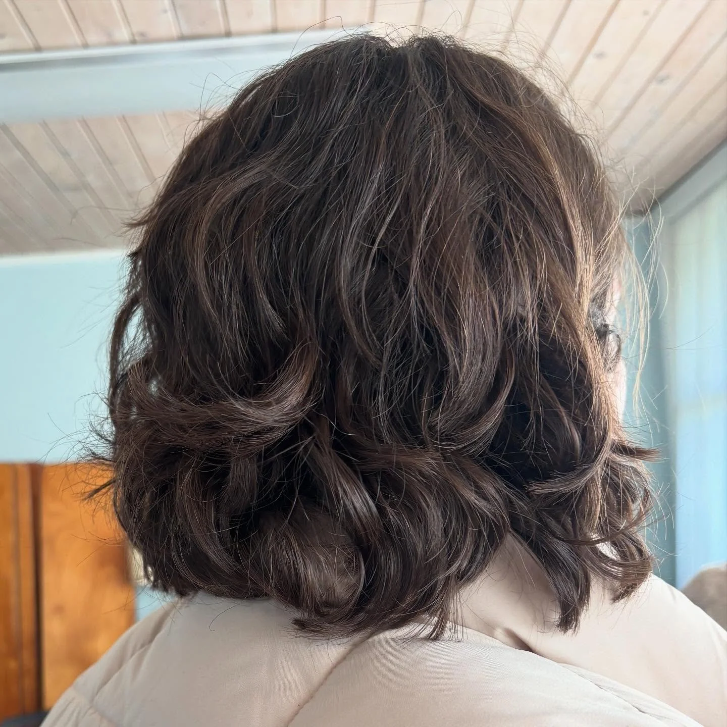 Shirt Pixie Haircut enhances Natural curls