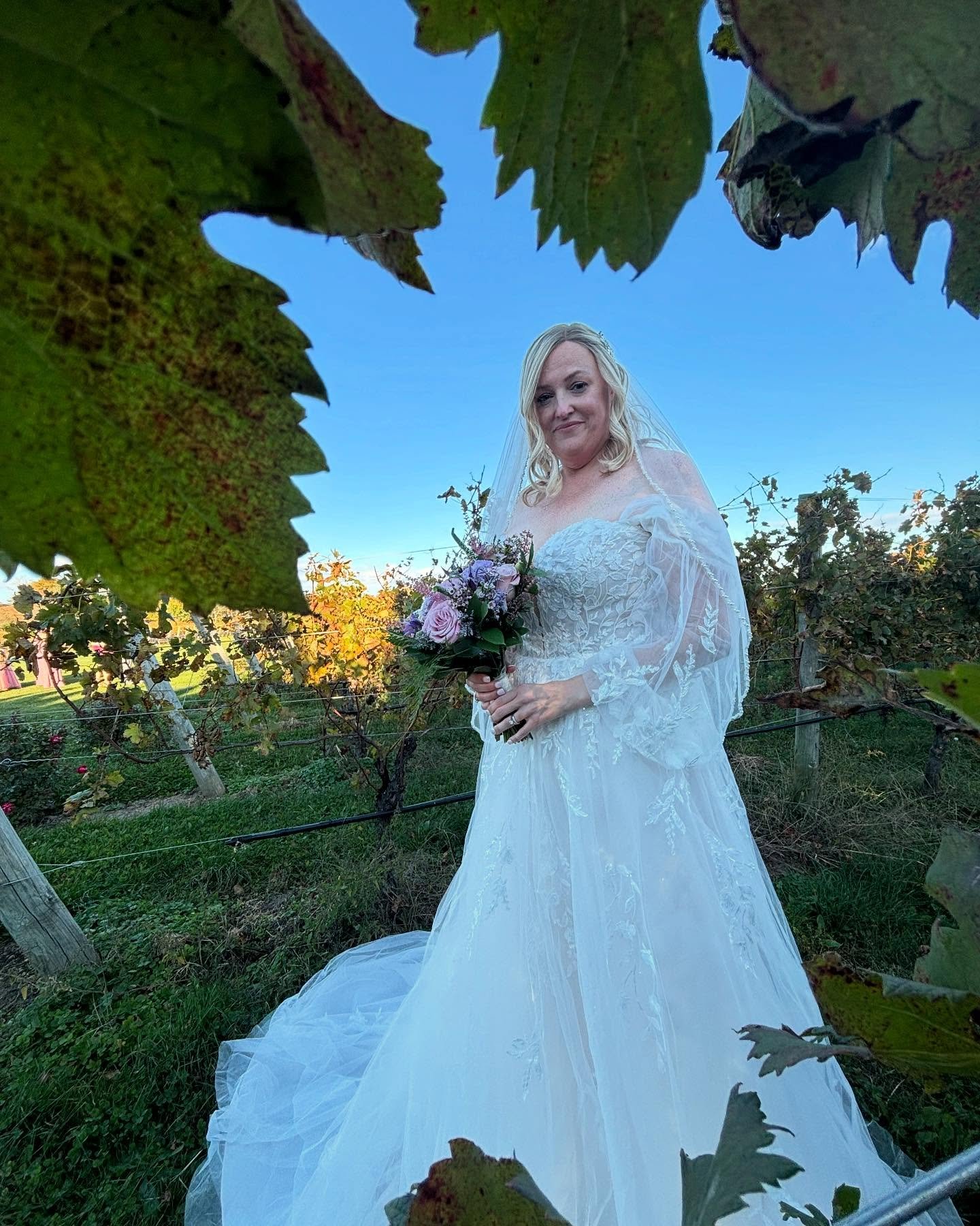Lovely Bride❣️Beautiful Hair and Veil..
Cutchogue NY
My photo I captured in the Vinyard🩷