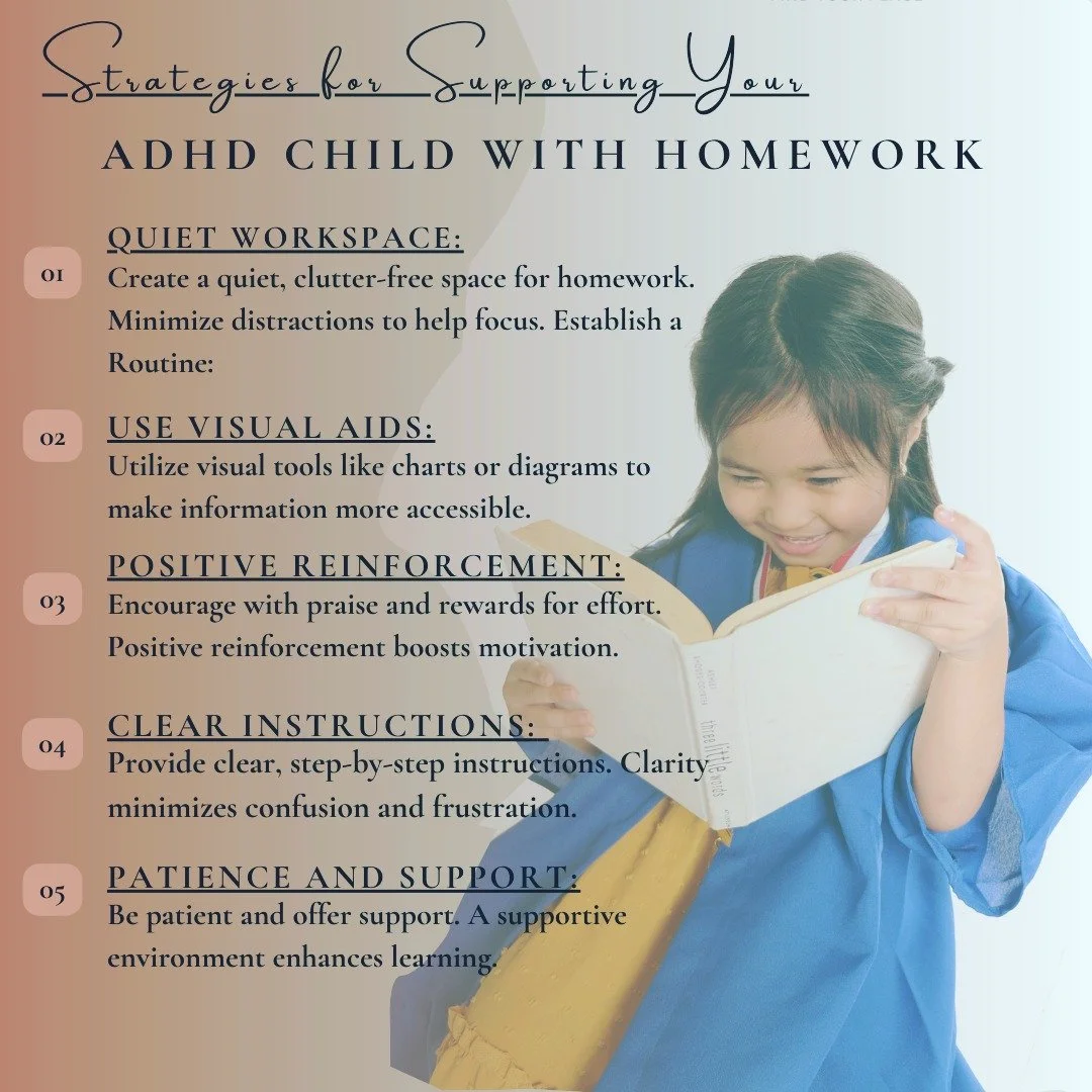 Supporting your ADHD child with homework can feel challenging, but small steps can make a big difference. We understand that every child&rsquo;s needs are unique, and finding strategies that work for your family is key. Creating a consistent routine,