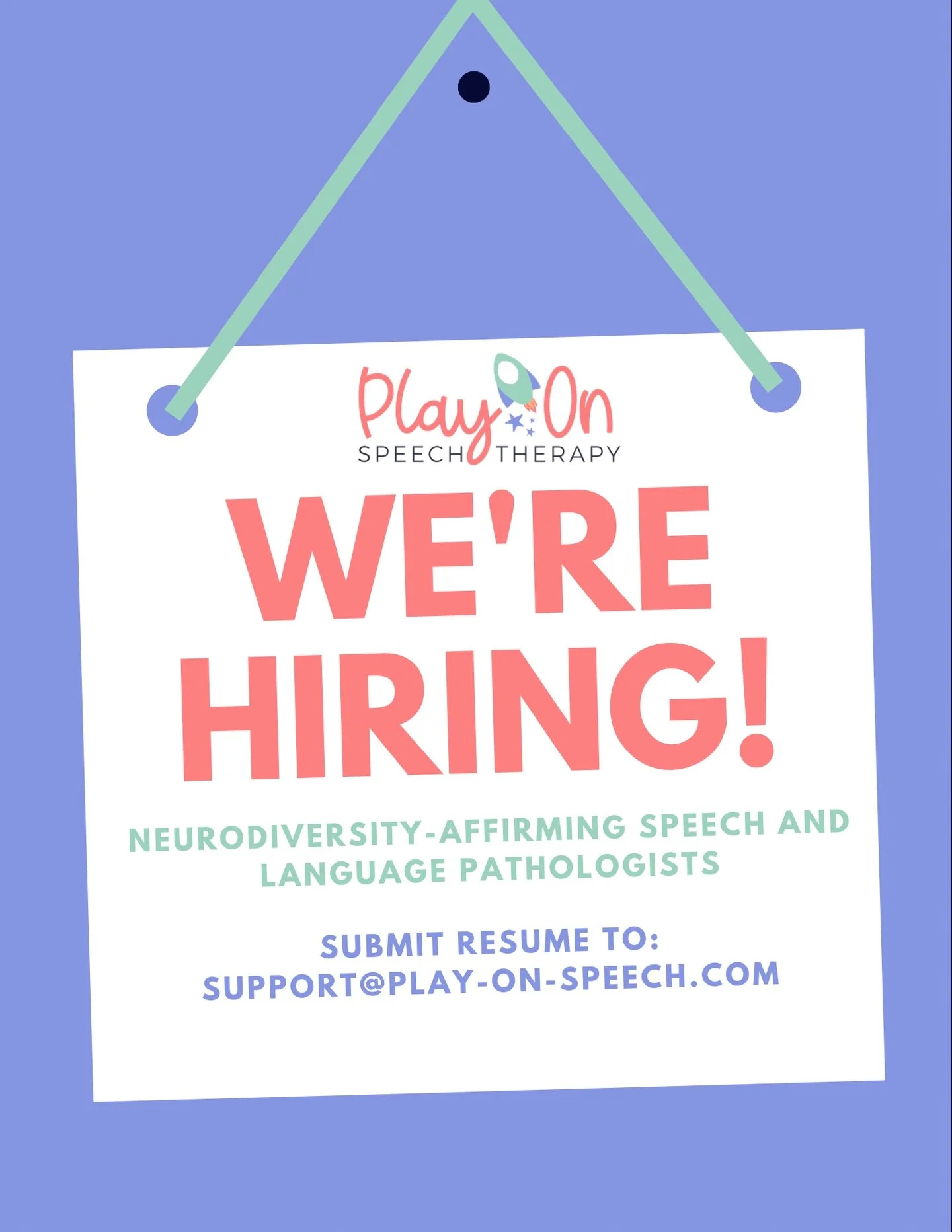 🌟 We&rsquo;re Hiring! 🌟

Play On Speech Therapy is looking for a neurodiversity-affirming Speech-Language Pathologist to join our team for flexible after-school hours in Palos Heights!

We&rsquo;re seeking a compassionate, play-based SLP who values