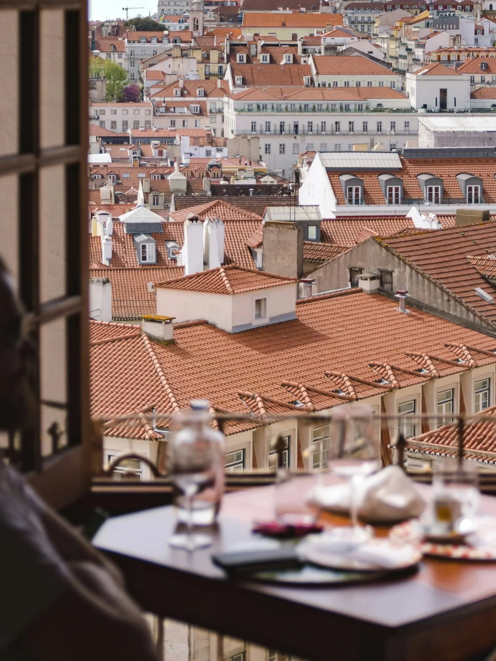 Couple eating on vacation