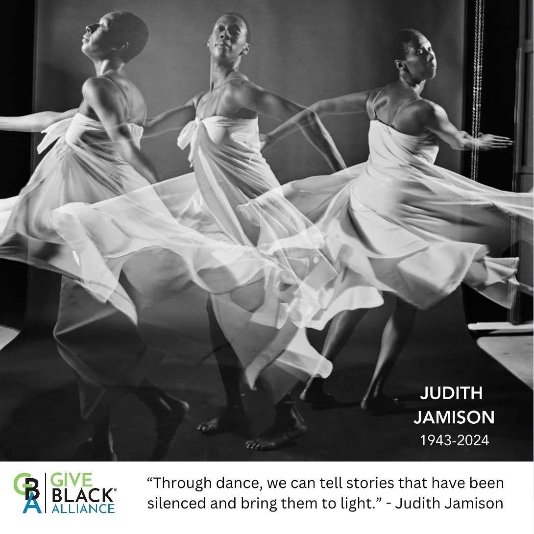 Judith Jamison, an internationally acclaimed dancer who later served as artistic director of the Alvin Ailey American Dance Theater for two decades, is now an ancestor.

More than an artist, she was also a philanthropic nonprofit leader who convinced