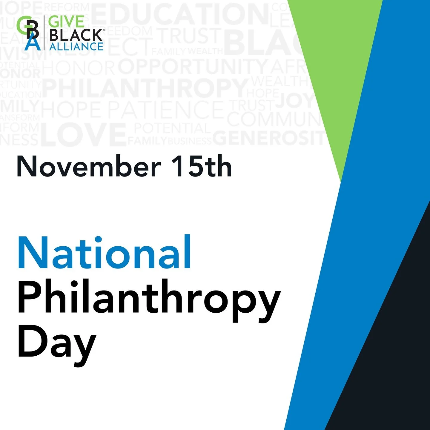 On #NationalPhilanthropyDay, we are grateful for the investment from our donors, supporters and philanthropic community. 

Your gifts help us shift the narrative in philanthropy from a pervasive and damaging focus on deficits within the Black communi