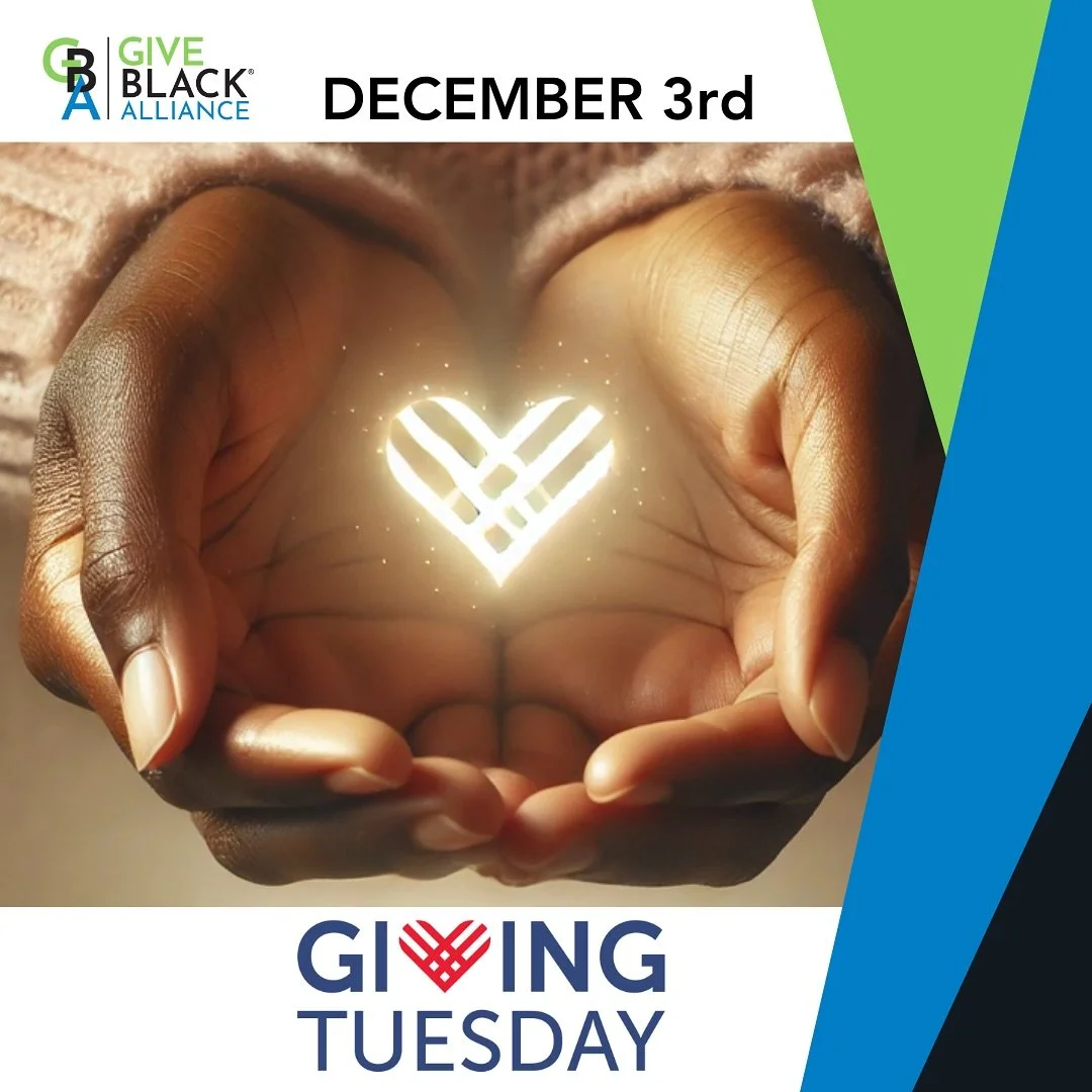 ✨ Giving Tuesday is almost here! ✨ Join us in making a difference this #GivingTuesday by supporting Give Black Alliance. Invest in our movement to inform, reform, and transform philanthropy. We can change the narrative and uplift our communities&rsqu