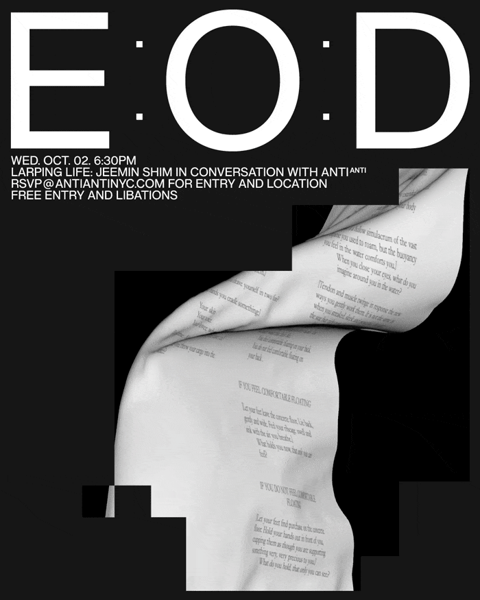 EOD Design Talk Series, ANTIANTI
[DESIGN MANAGER]