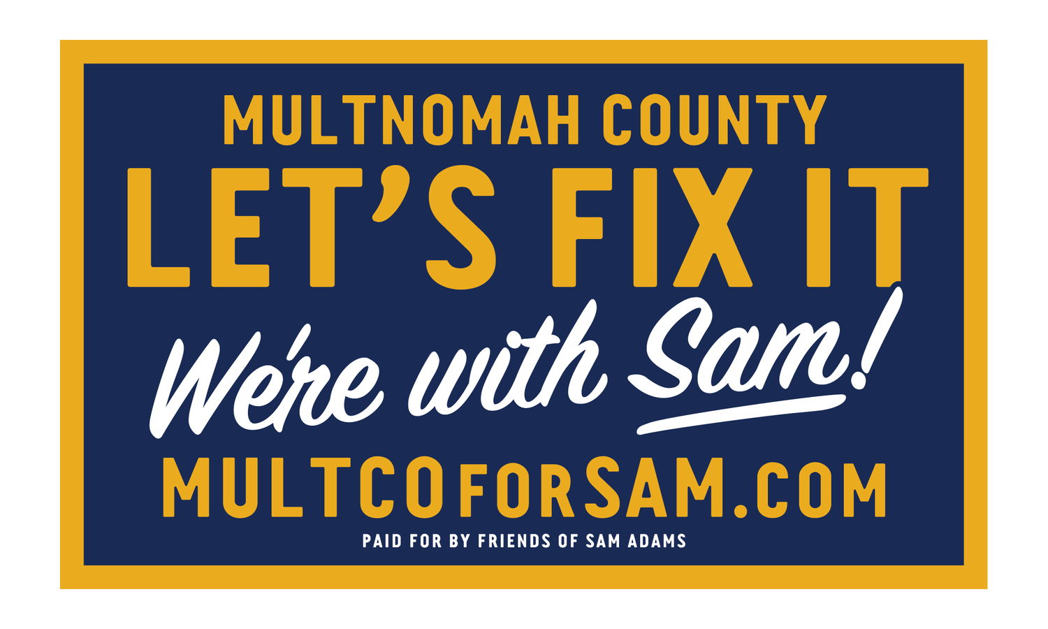 Sam Adams for Multnomah County Commissioner | Portland Oregon