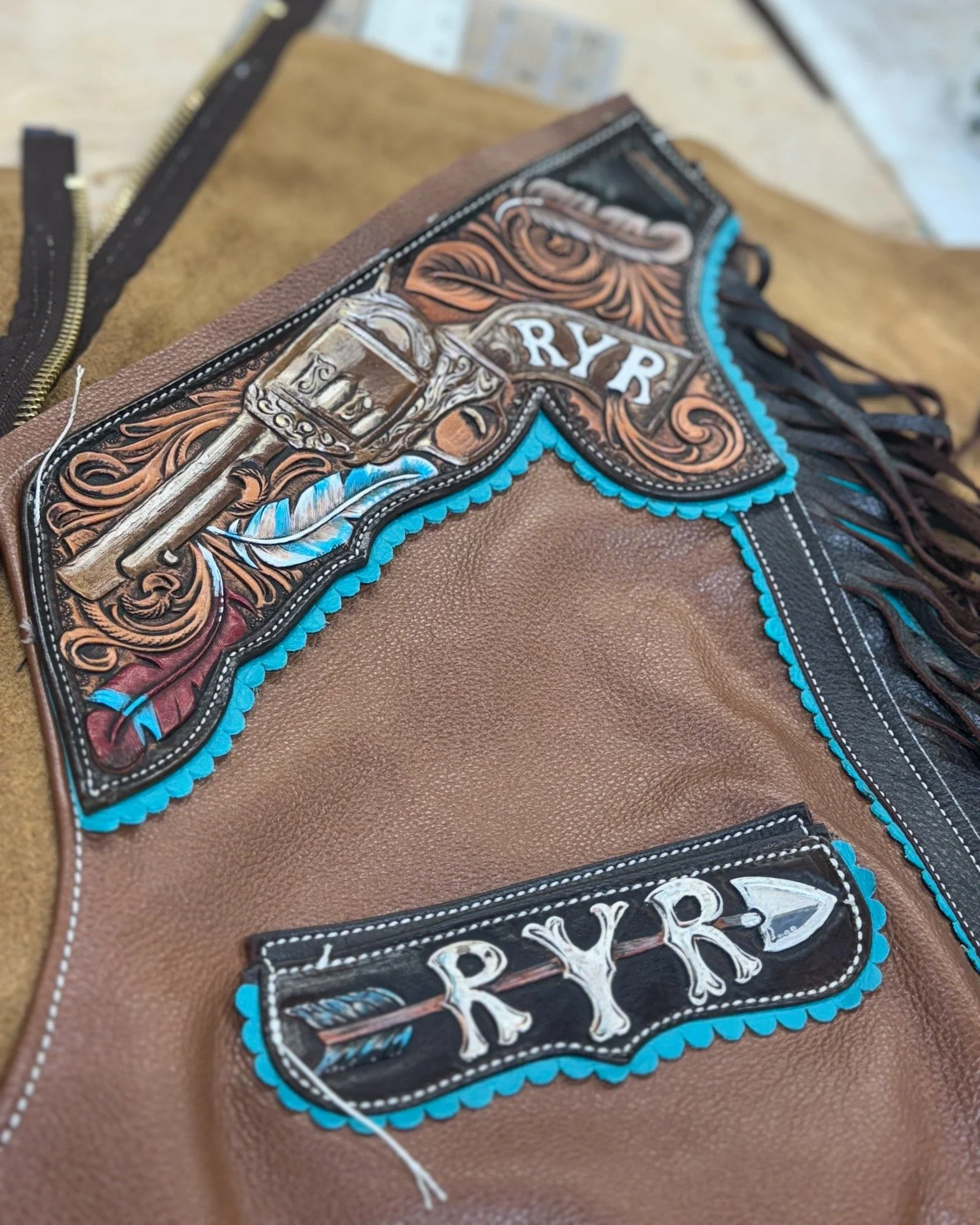 If you&rsquo;ve been waiting to start a custom pair... This is your sign. 🤤

We&rsquo;re headed to the Virginia Quarter Horse Association Stock Show this weekend and will have samples on hand! 

Come see us and get your order started 🤠