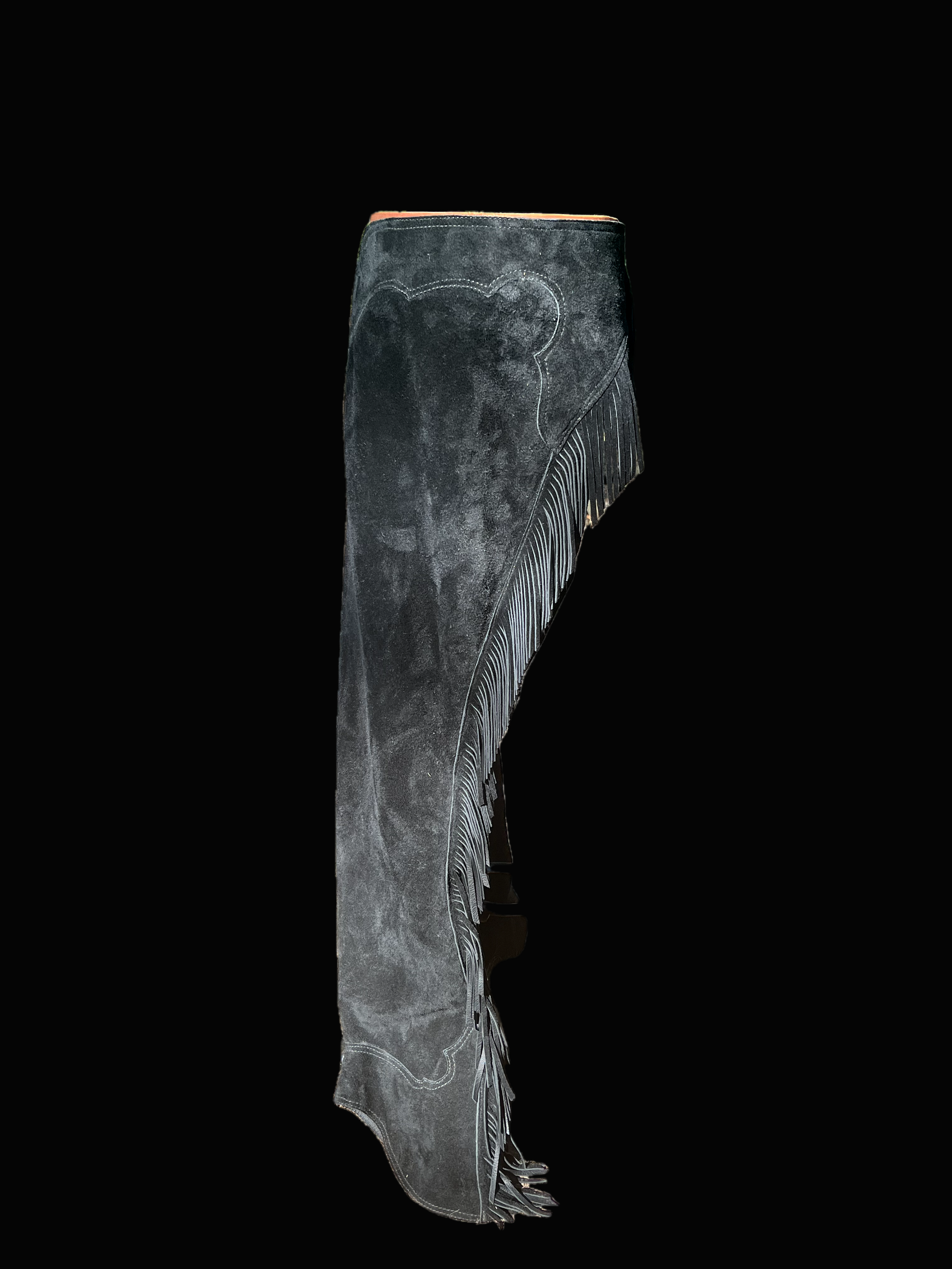 Black Rough Out Pleasure Chaps