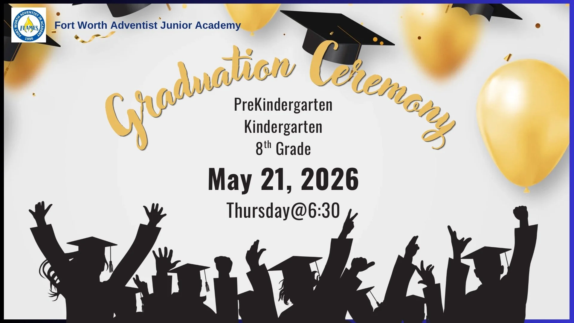 PreK/Kinder/8th Graduation