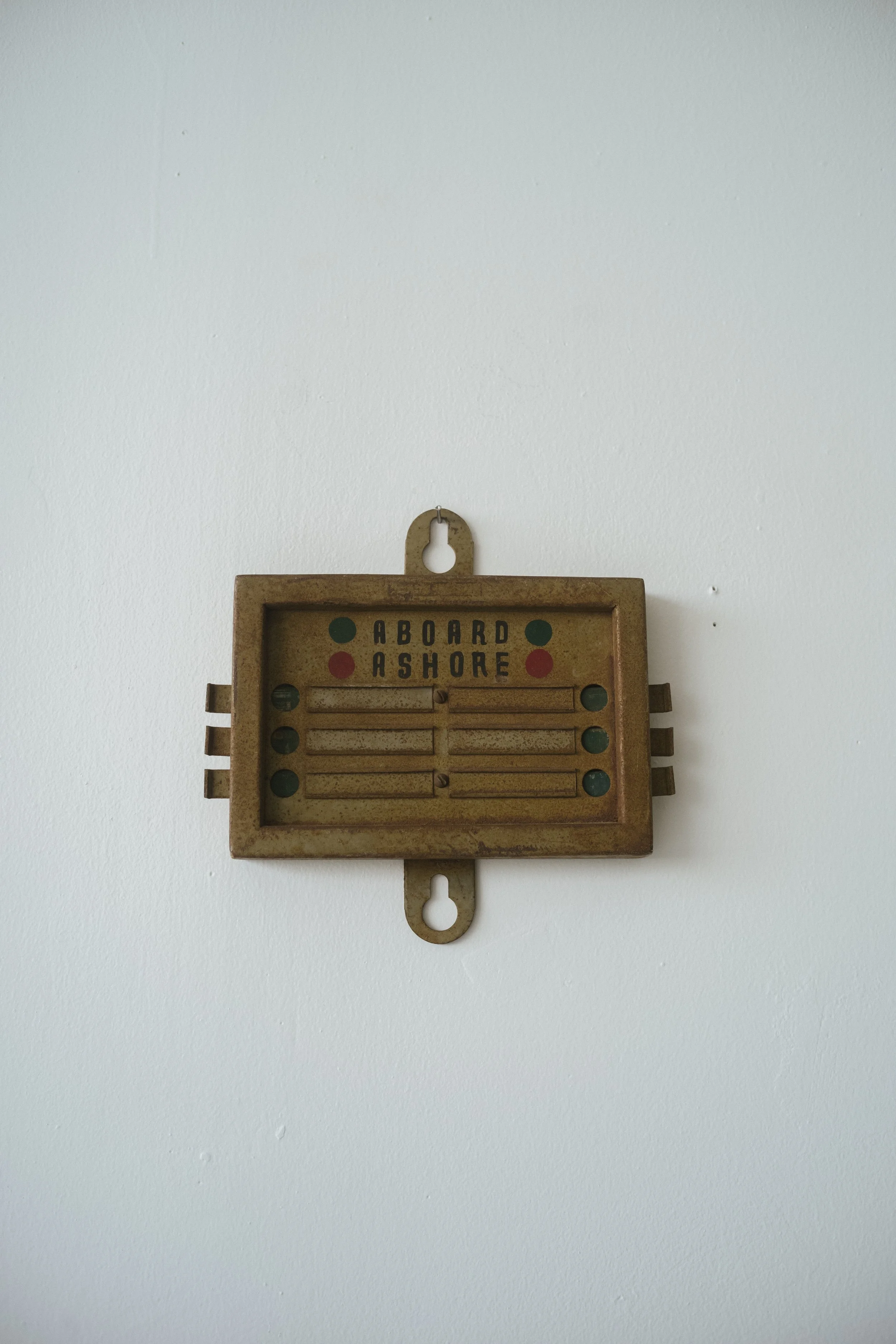Vintage ship aboard / ashore sign