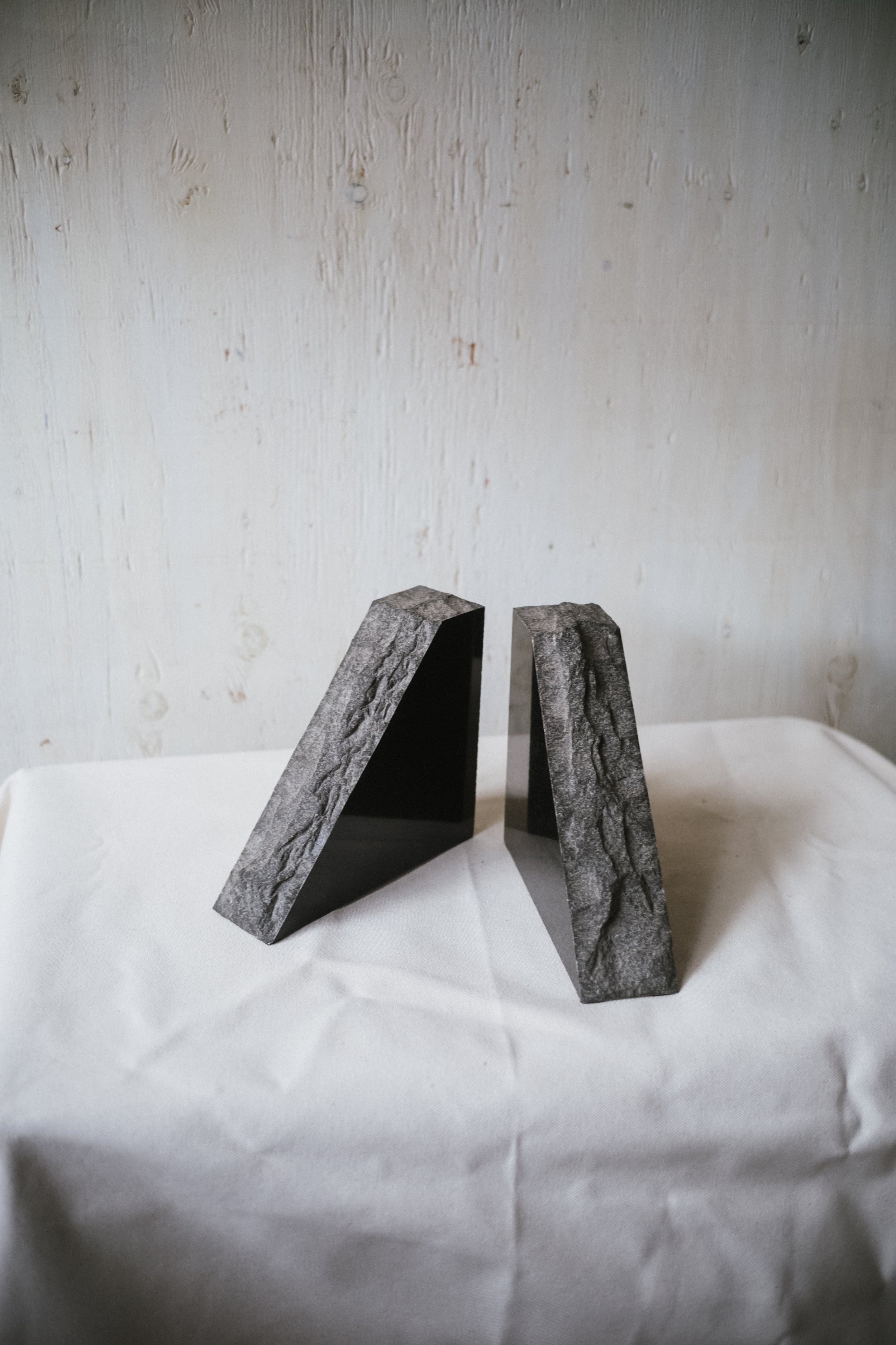 Mid Century Granite Bookends