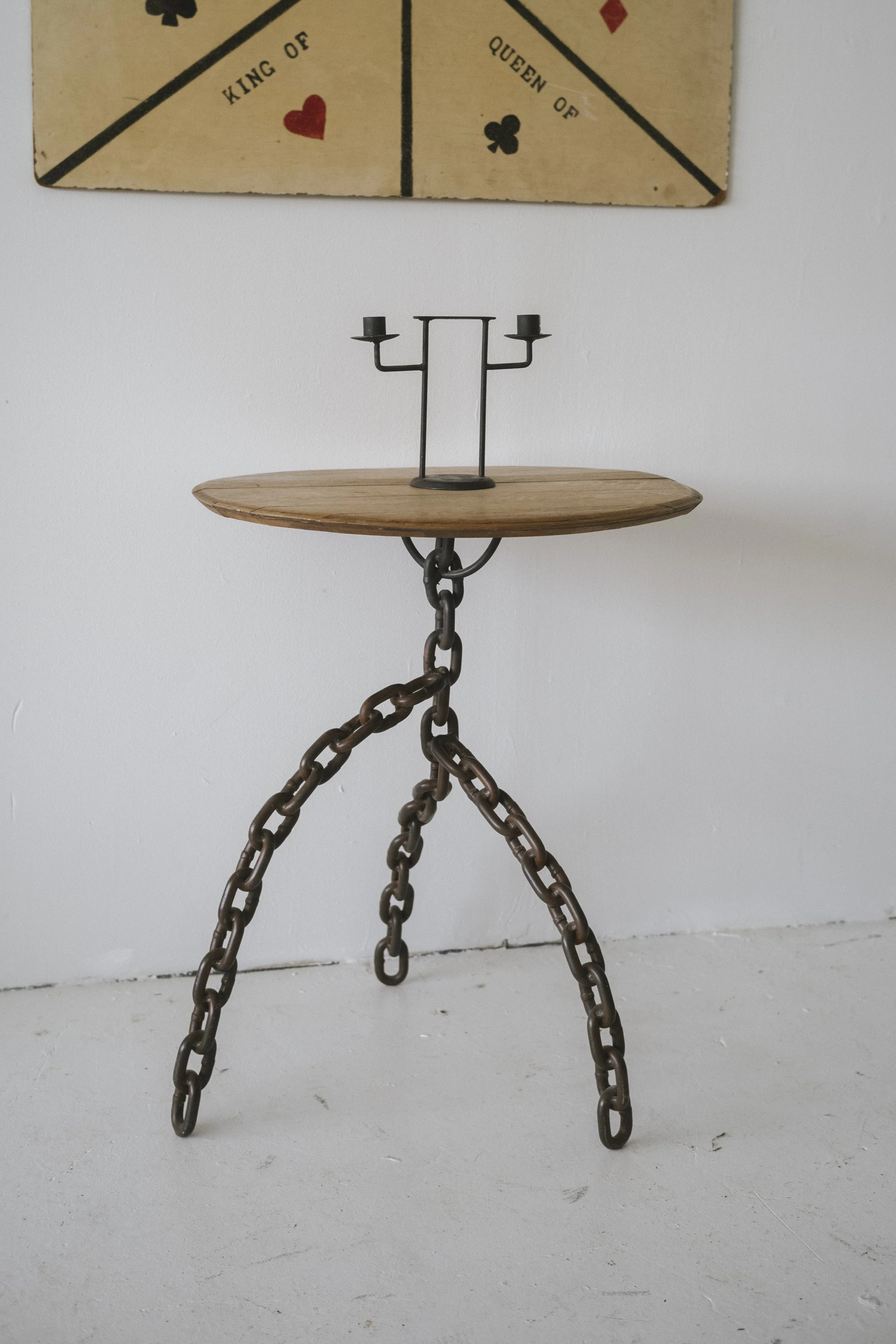 Mid Century chain link side table
