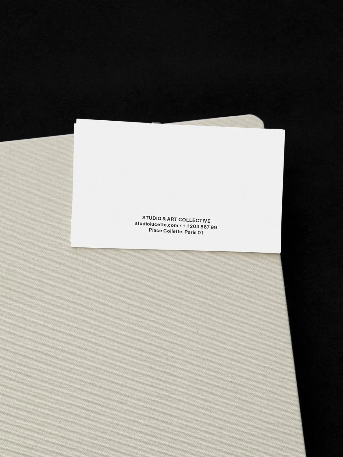 Lucette, a modern minimalist business card template.