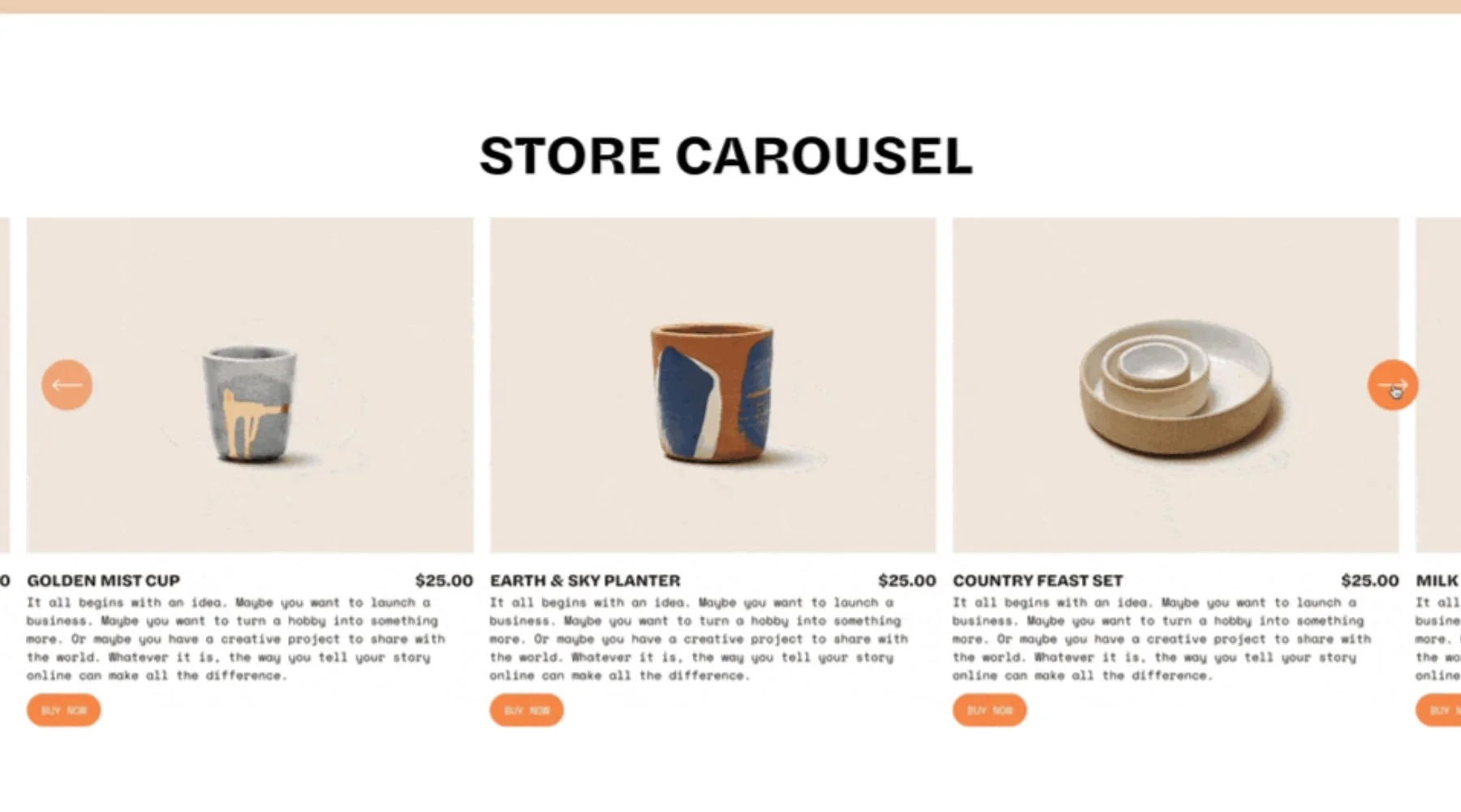 The Squarespace Store Carousel Plugin.