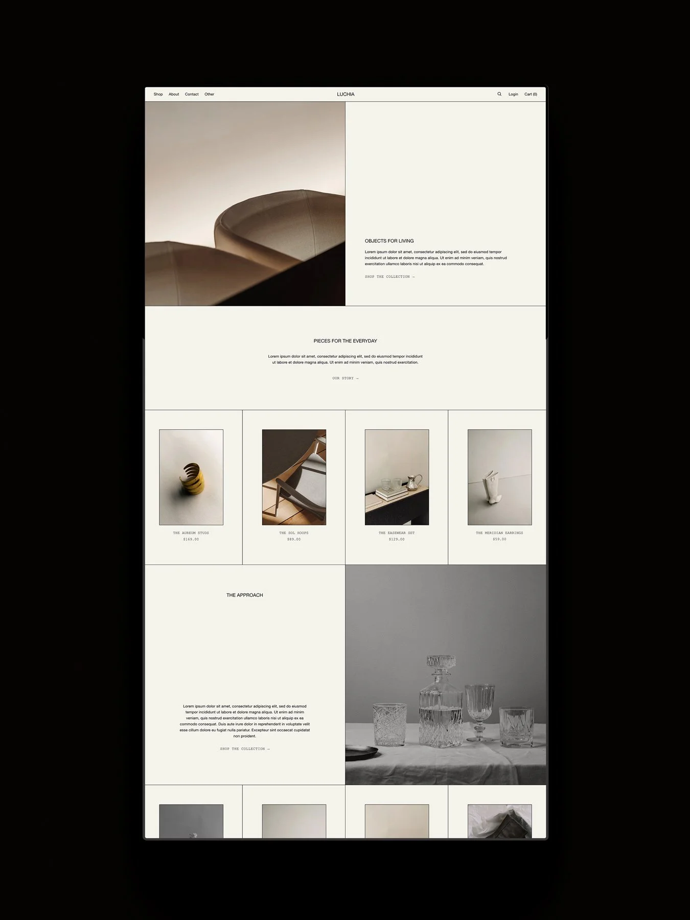 Luchia Squarespace Template