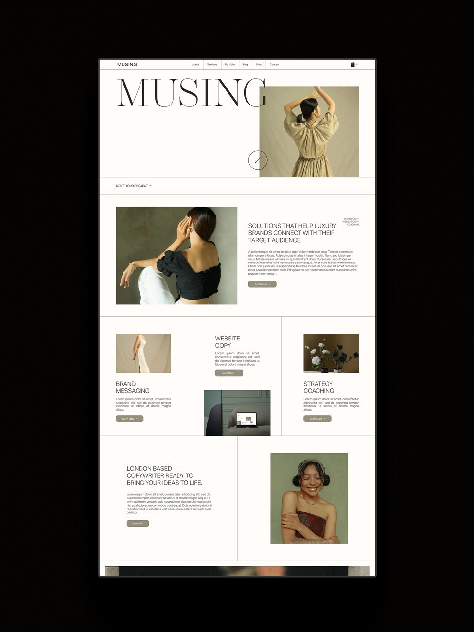Musing by Styled Square — Squarespace Template
