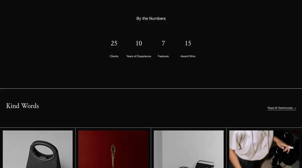 The number counters in the Liren template.