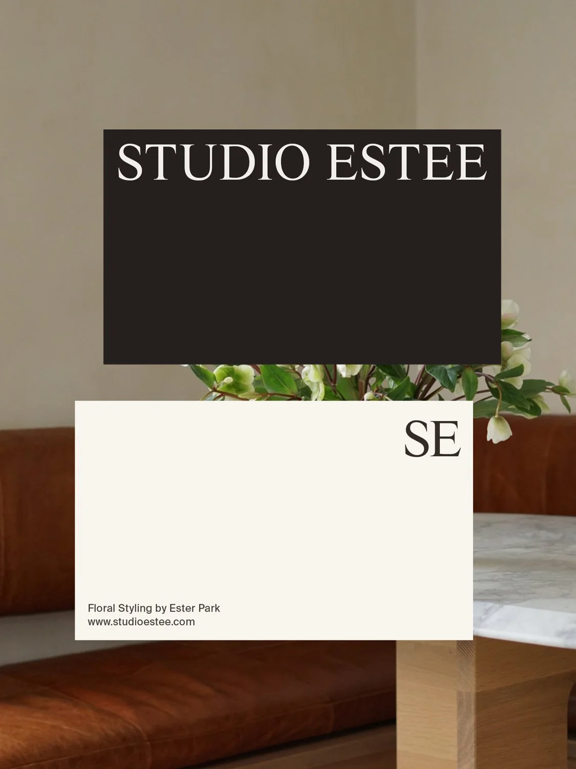 A business card design.