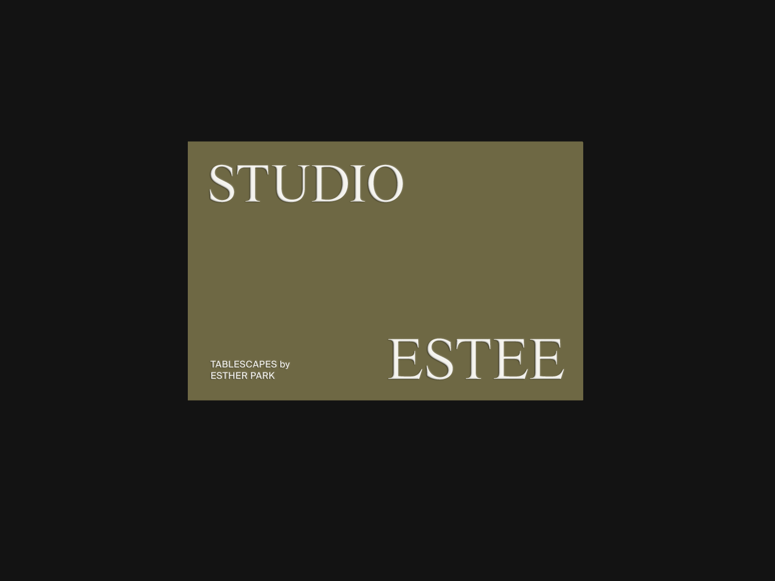 Studio Estee business cards in a variety of colors.
