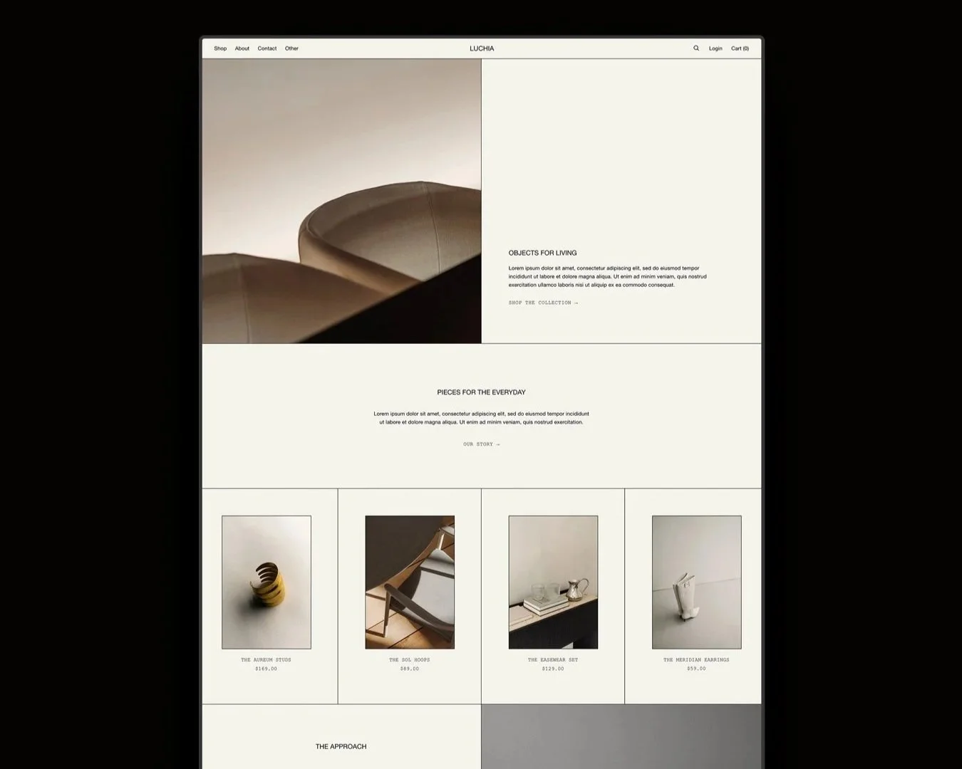 A premium Squarespace shop template.