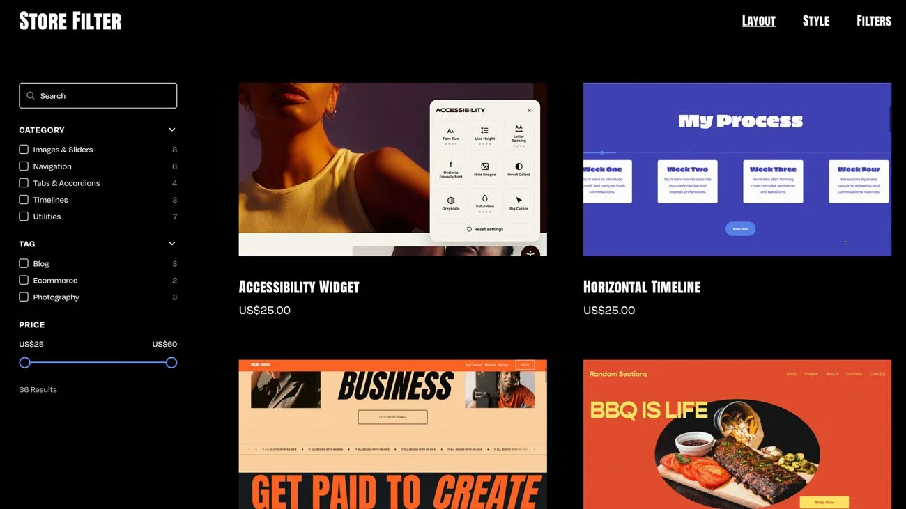The Store Plugin Filter by Will Myers.