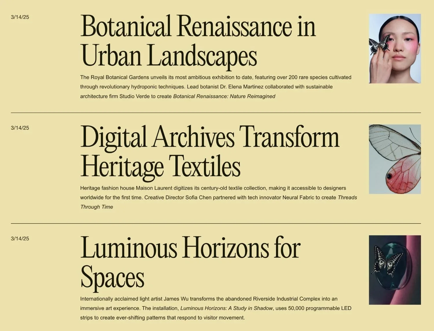 The Blog Stacked List Plugin for Squarespace.