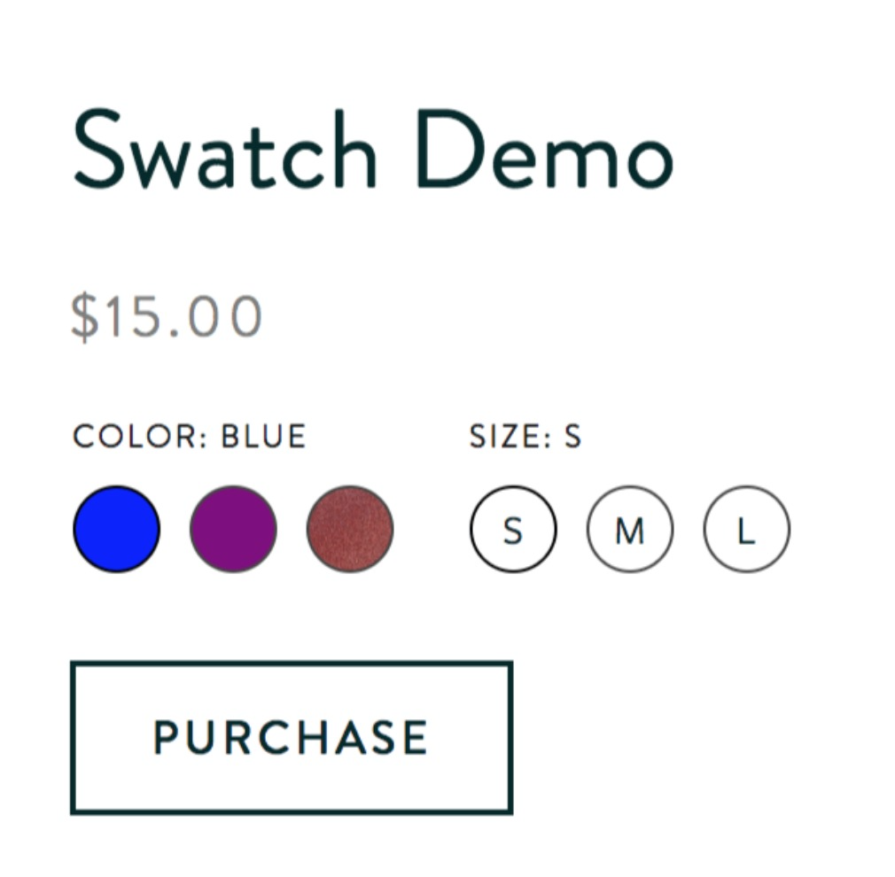 The Product Color/Image Swatch Variant plugin.