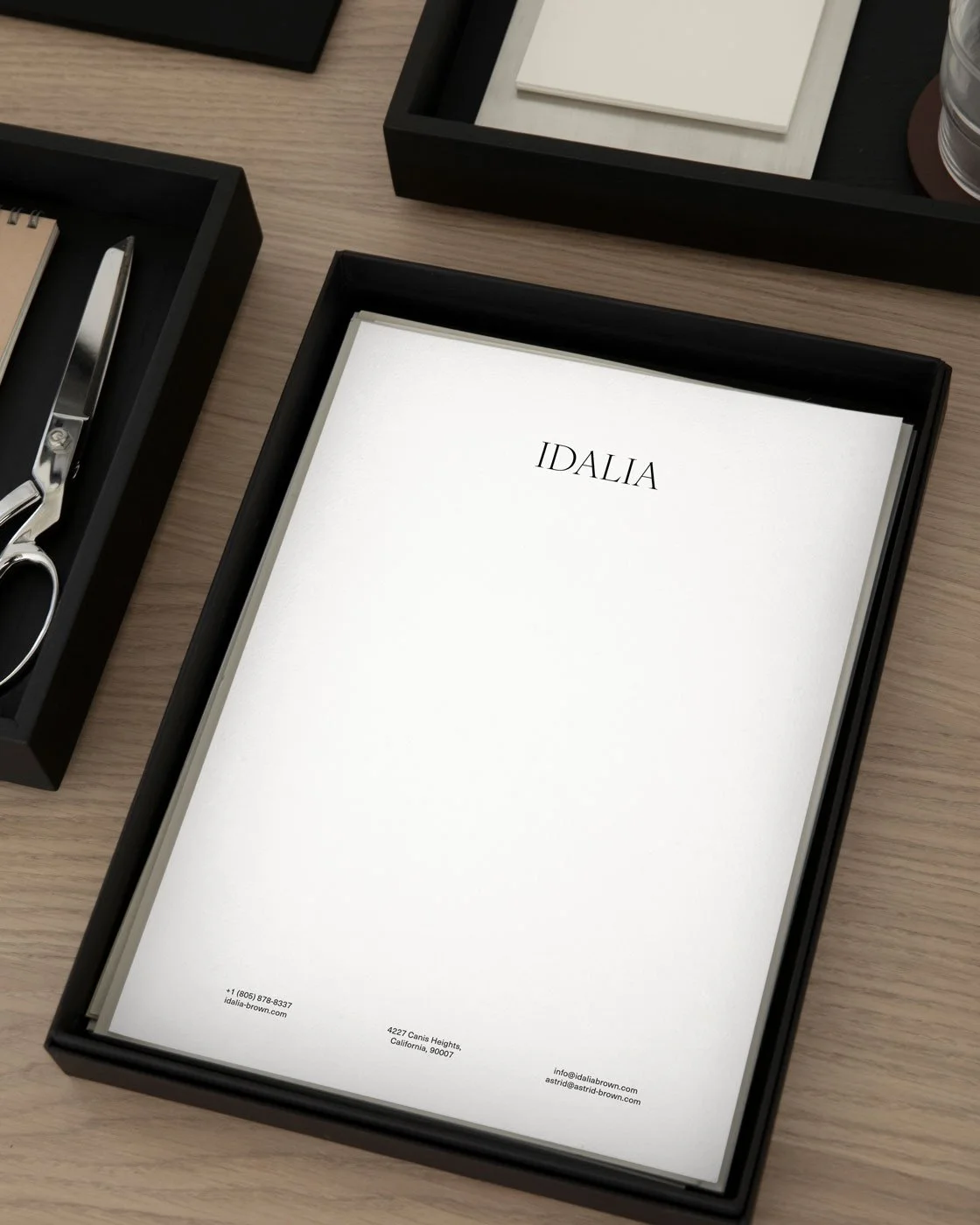 The Idalia luxury letterhead template.