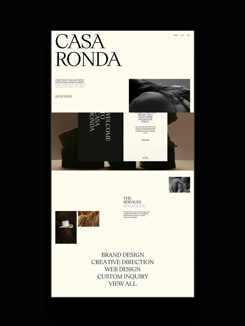 The Casa Ronda Squarespace template by Moyo Studio.