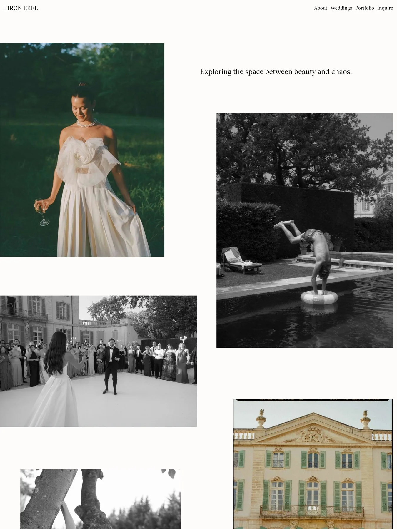 The Liron Erel website Home Page.