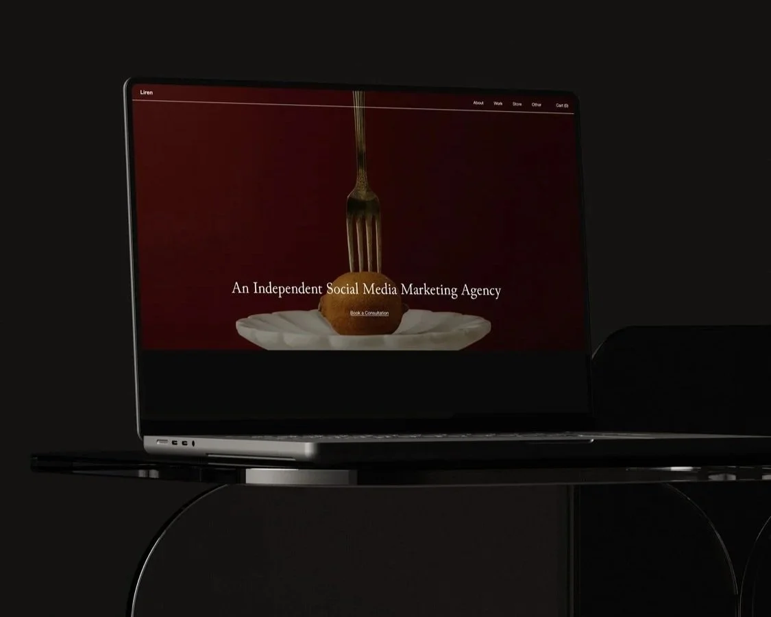 The Liren Squarespace template for agencies.