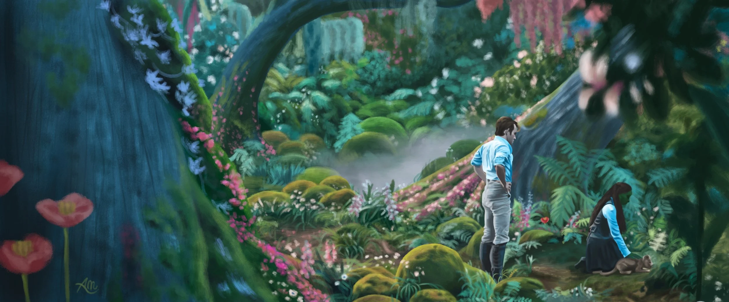 Garden of Elusion
Editorial piece for an article about the symbolic significance of poppies and Elphaba & Fiyero's relationship in the film Wicked
Digital painting, 2025