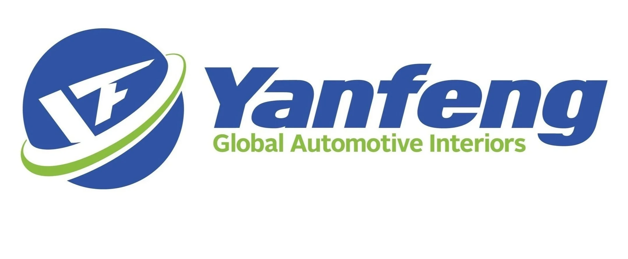 Yanfeng Global Automotive Interiors logo with blue and green colors.