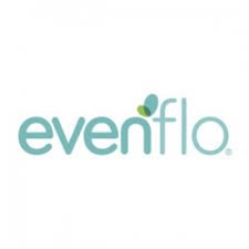 Evenflo logo with a green butterfly design