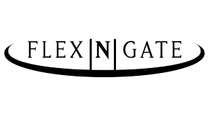 Flex-N-Gate logo with black text and a horizontal line