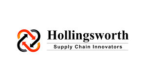 Hollingsworth logo with circular arrows and text "Supply Chain Innovators" on a white background.