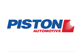 Piston Automotive logo with blue and red text