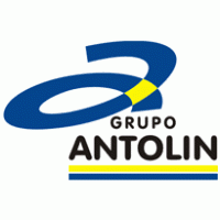 Grupo Antolin logo with blue and yellow design elements