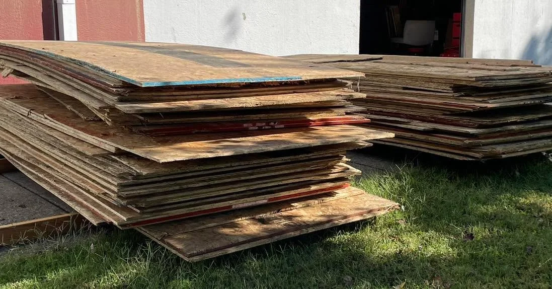 OSB Plywood $500 - we&rsquo;re selling all of it together. Not sold individually or separately. See link in comments for more information.
