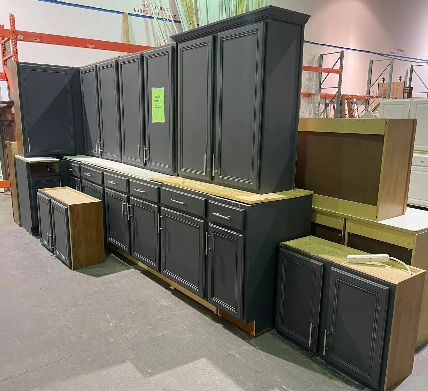 Gray cabinet set $1200