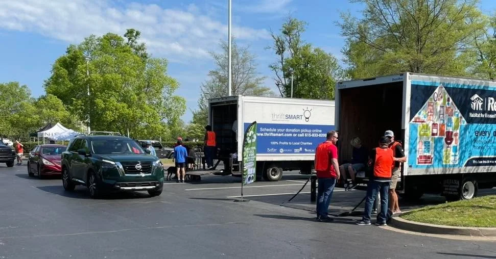 Recycling Roundup at Nissan is going great! What a fun community event!