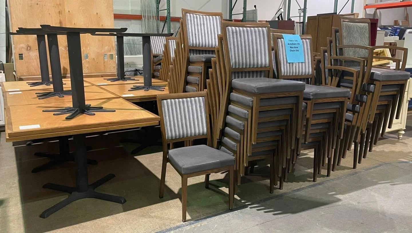 If you need to furnish a restaurant or cafe we have a cheap solution: tables are $35 and chairs are $10 and $15