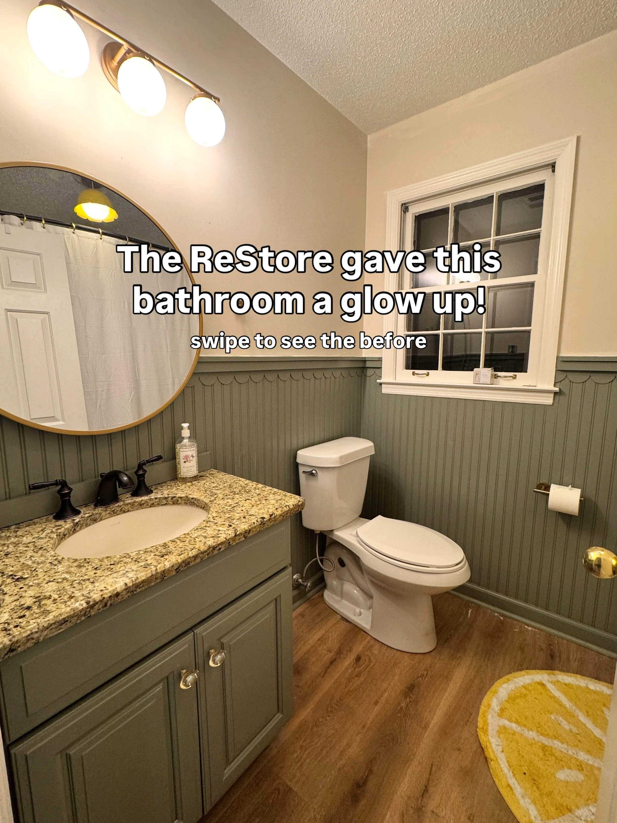 From potential to personality- and under budget 😎

This before and after is proof that with some vision and The ReStore, your space can be transformed. ✨

What&rsquo;s your next DIY?