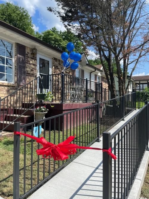 an image of a recently built accessible ramp