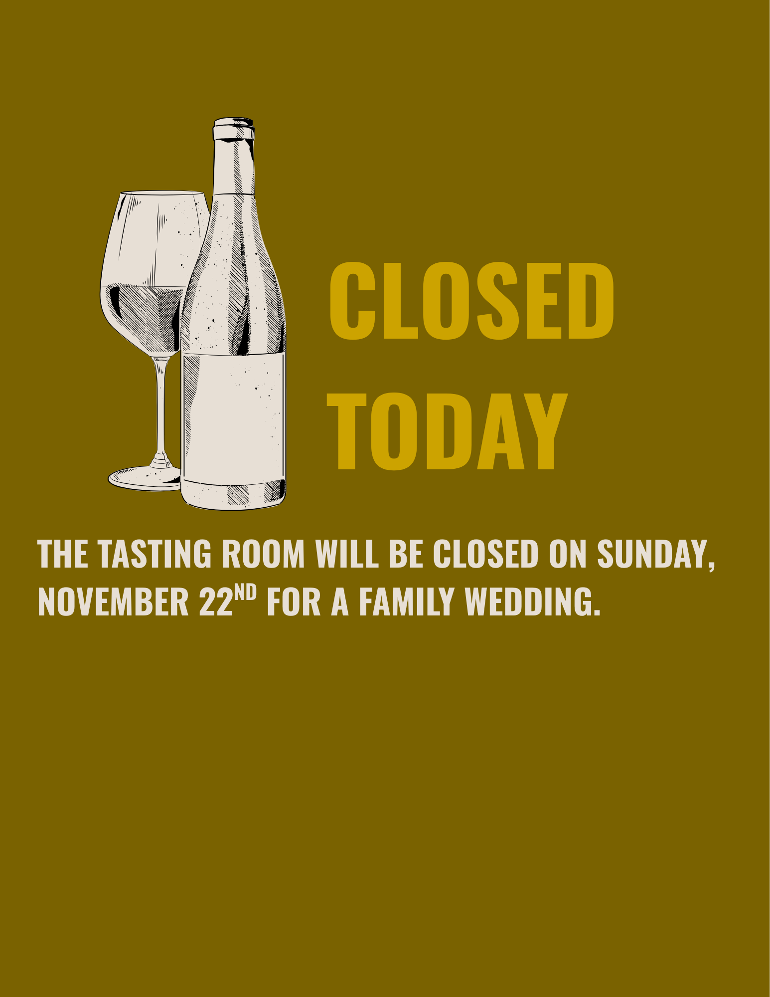 Closed Today 