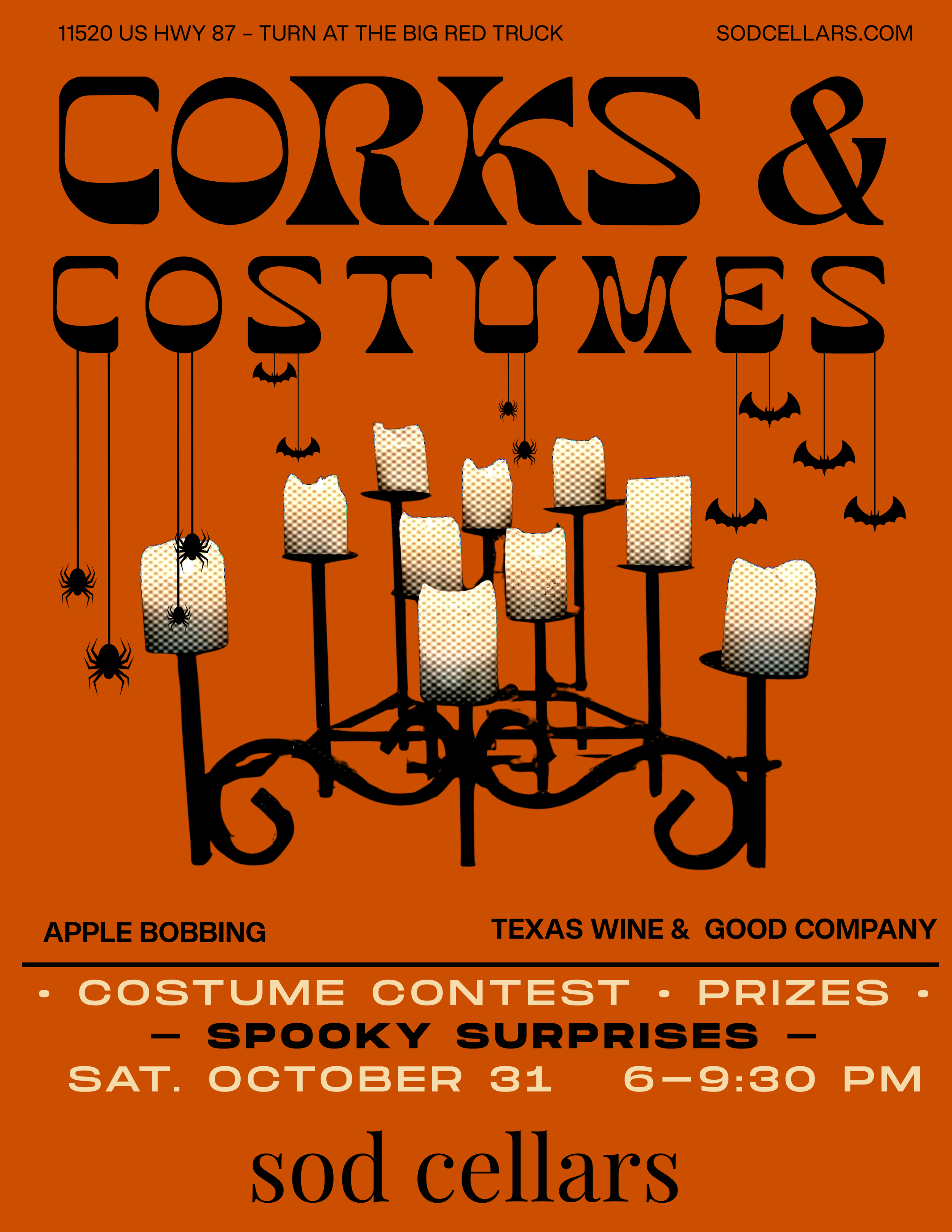 Corks &amp; Costumes - A Spooky Social at Sod Cellars