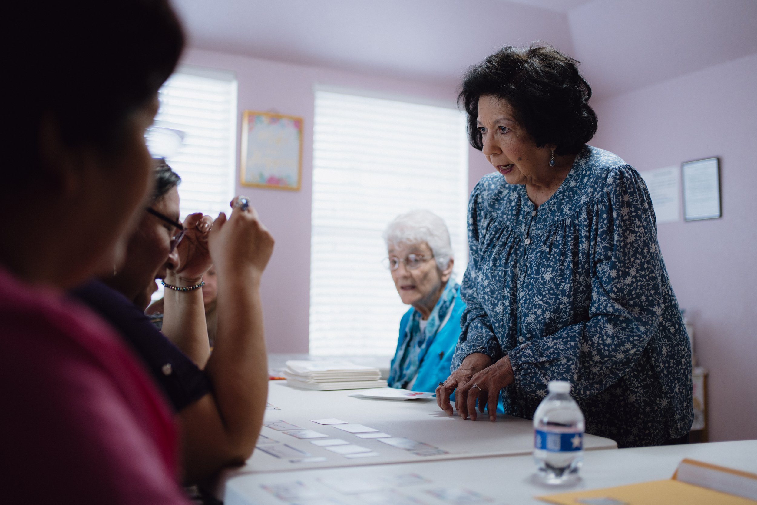 ESL Instructor Mary Hernandez in action